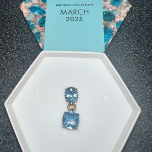 Ring bomb party March bday charm only gold plating.